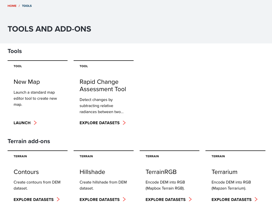 Load The GeoHub's tool page and click on RCA tile