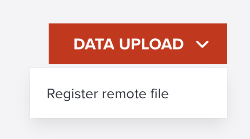 Register remote file menu under upload button