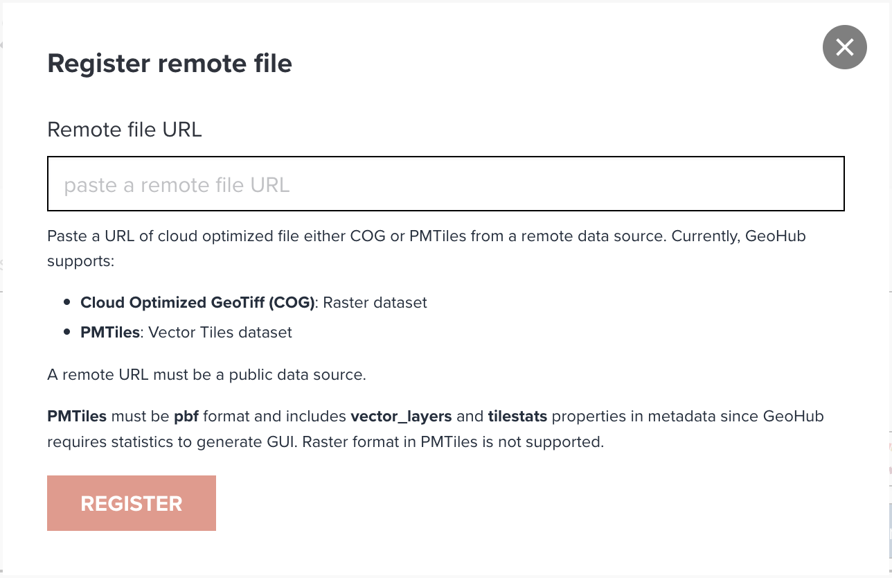 Register remote file dialog